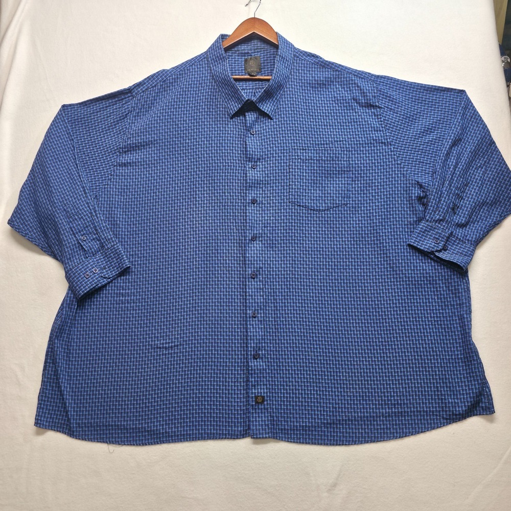 F/X Fusion Men's Blue Long Sleeve Button Up Shirt Size 8X‎